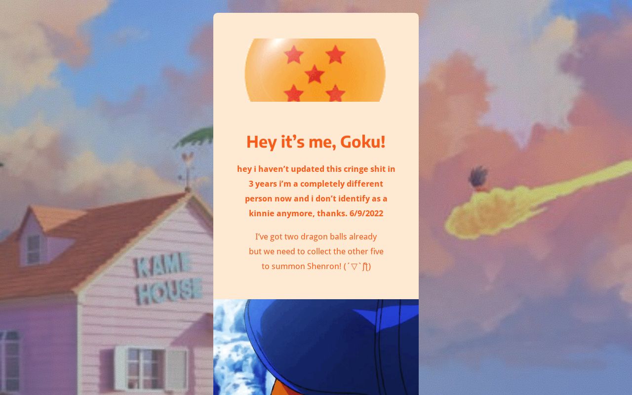 Carrd profile picture for @goku